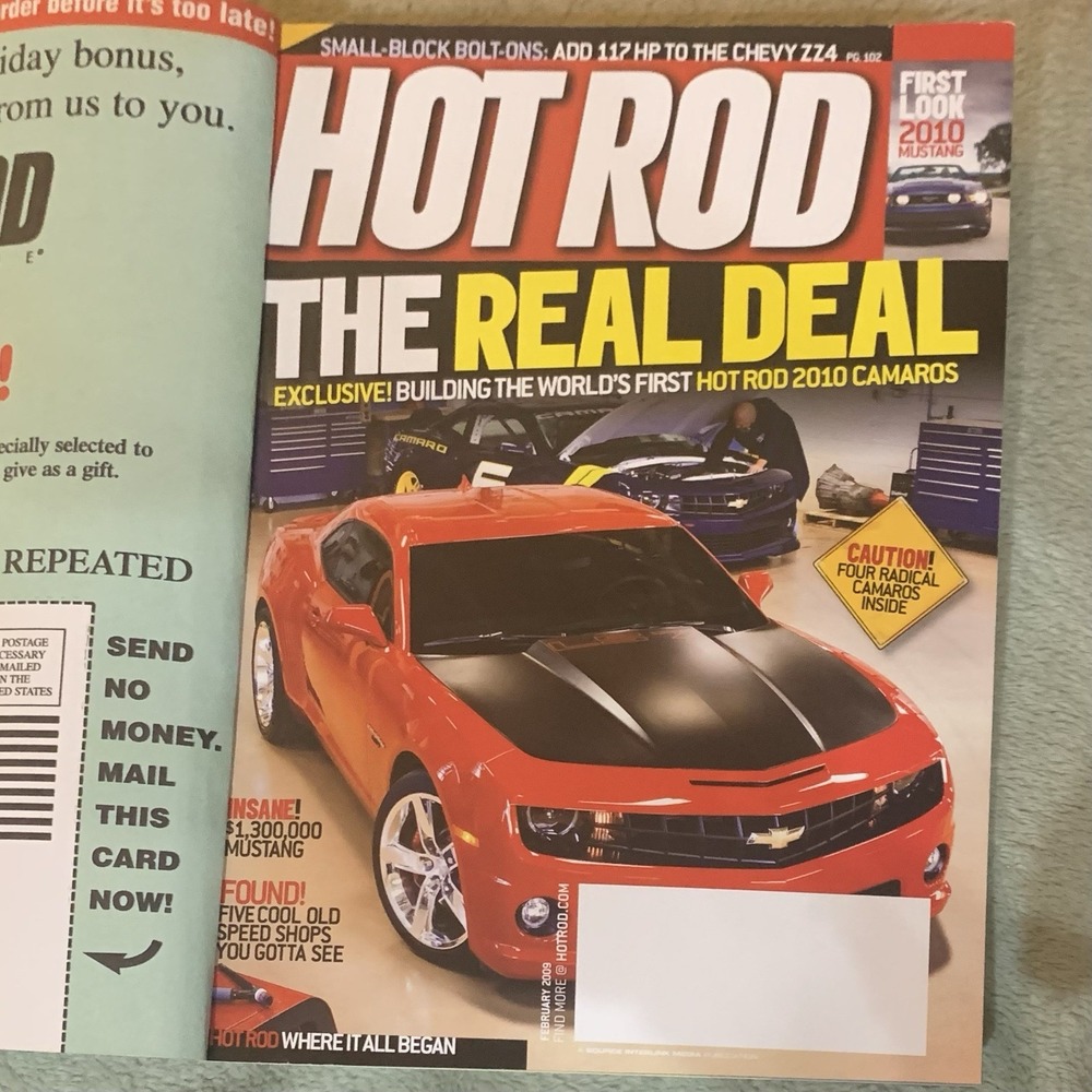 Hot Rod Magazine February 2009 First Hot Rod 2010 Cameros Small Block Bolt Ons